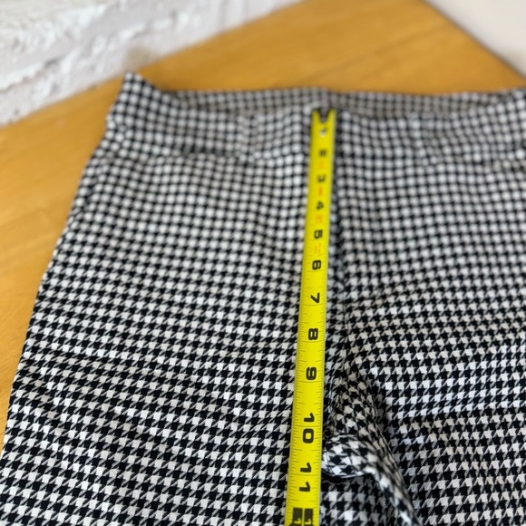 Old Navy Women's Black & White Plaid Ankle Pants Casual Size 10 High Waist - Picture 6 of 10
